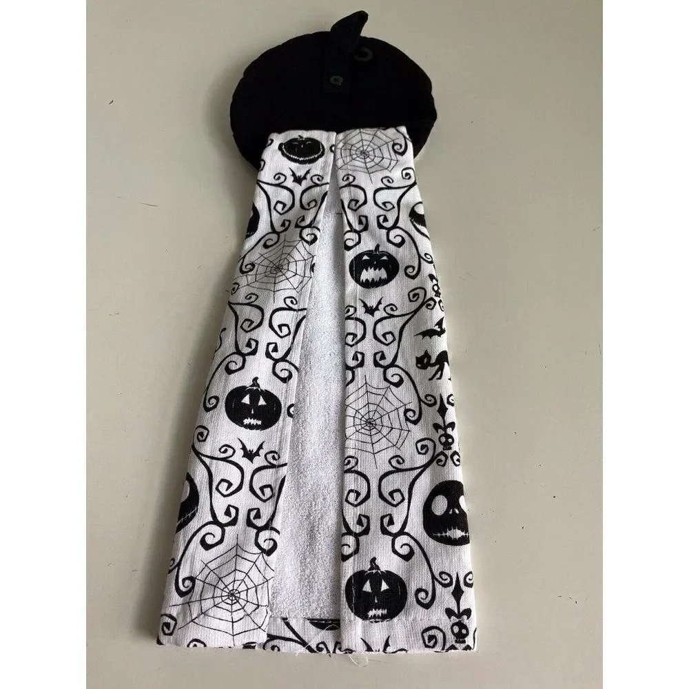 Disney Jack‎ Skellington Nightmare Before Christmas Kitchen Hanging Towel NEW